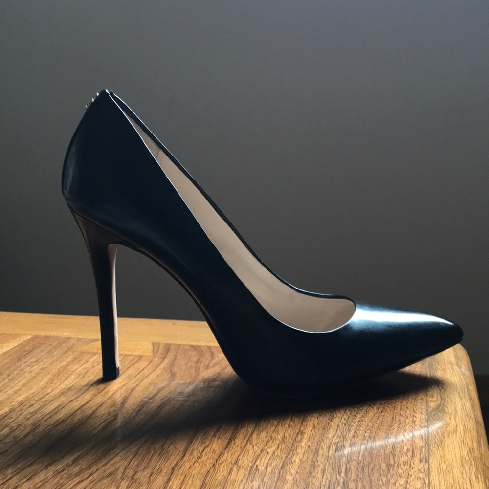 Coach Black Leather Stiletto Pumps